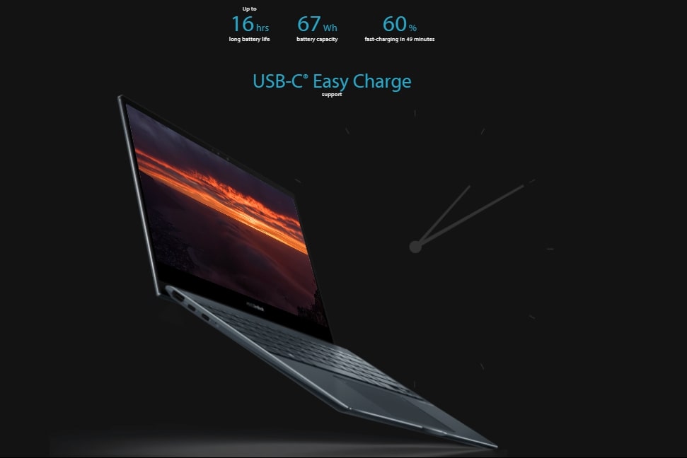 Laptop Asus ZenBook Flip 13 UX363EA-HP163T (Core i7-1165G7 | 16GB | 512GB | Intel® Iris | 13.3 inch FHD OLED | Win 10 | Xám)
