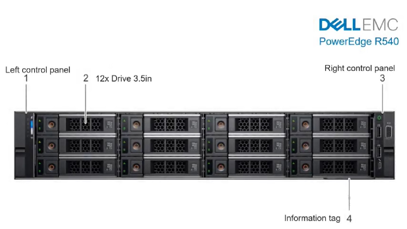 Dell EMC PowerEdge R540 - 12 x 3.5inch