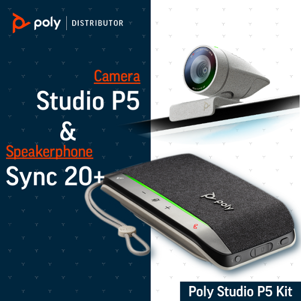 Giải pháp Hội nghị Poly Studio P5 Kit with Sync 20+