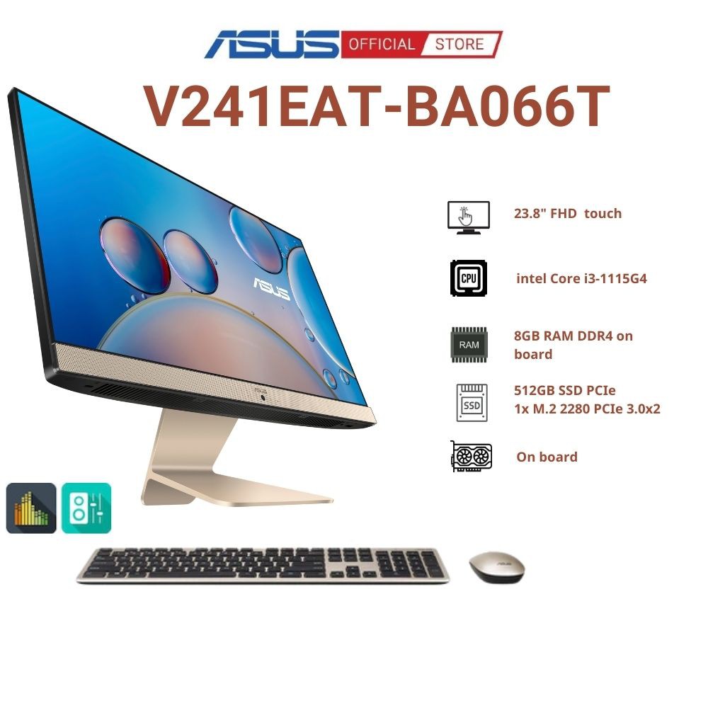 Máy tính All in one Asus V241EAT-BA066T/23.8inch touch/Core i3/8GB/512GB SSD/Windows 10 home