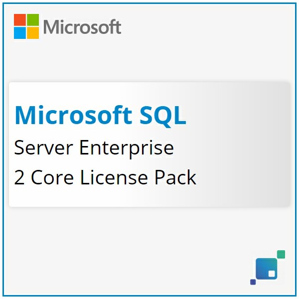 SQL Server Enterprise - 2 Core License Pack - 1 year