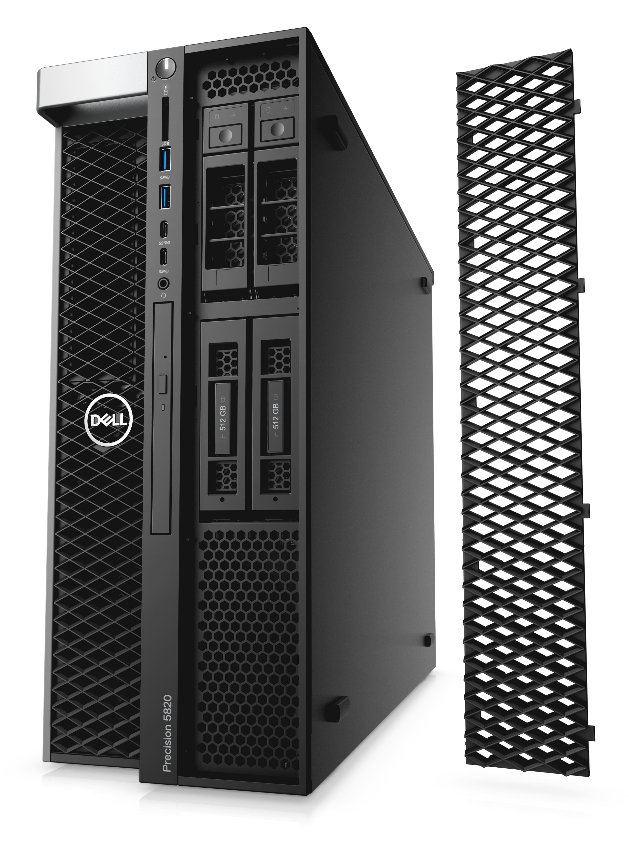 Máy tính trạm Workstation Dell Precision 5820 - 42PT58DW38 Tower (Xeon W-2223 | 16GB (2x8GB) | 256 SSD | Nvidia T1000 8GB | Windows 10 Pro | 3Yr)