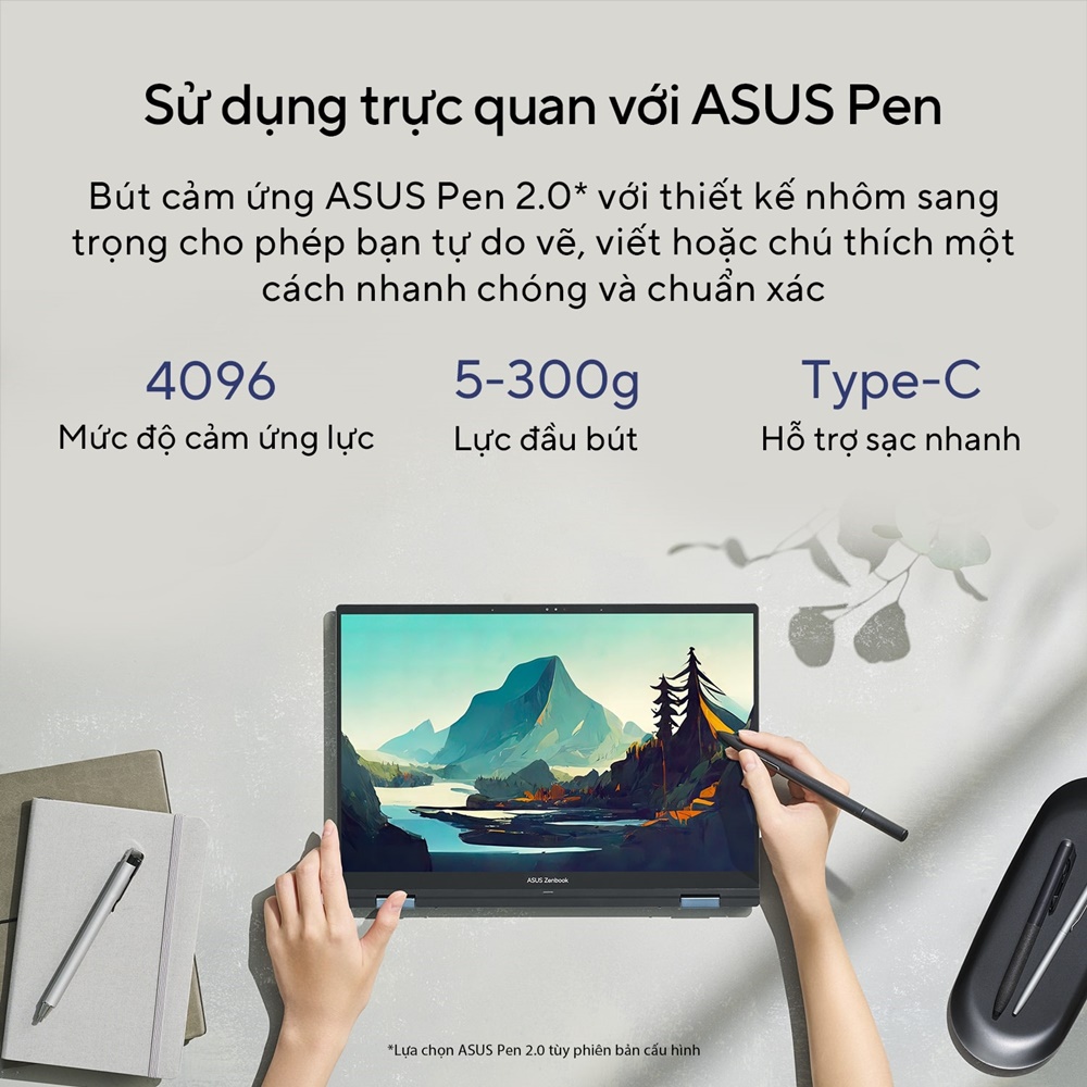 Laptop Asus Zenbook 14 Flip OLED UP3404VA-KN039W (Intel Core I7-1360P | 16GB | 512GB | Intel Iris Plus | 14.0-inch OLED WQXGA+ | Win 11 | Xám)