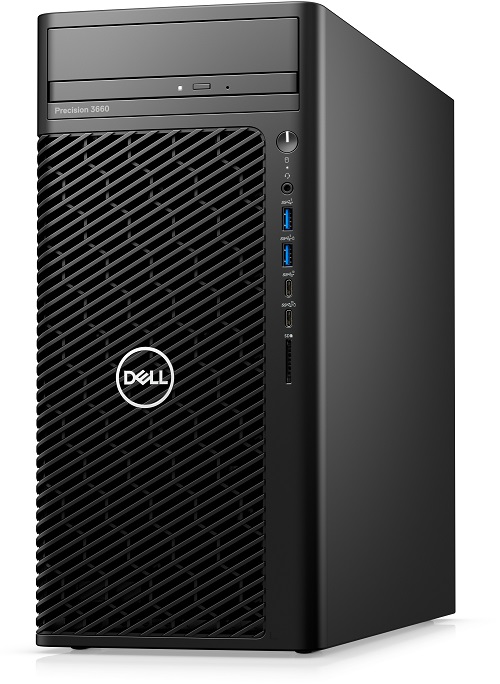 Máy tính trạm Workstation Dell Precision 3660 Tower - 42PT3660D12 (i7-12700 | 8GB DDR5 | SSD 512GB | NVIDIA T400 | DVDRW | 500W | KB_M | DOS | 3Yr)