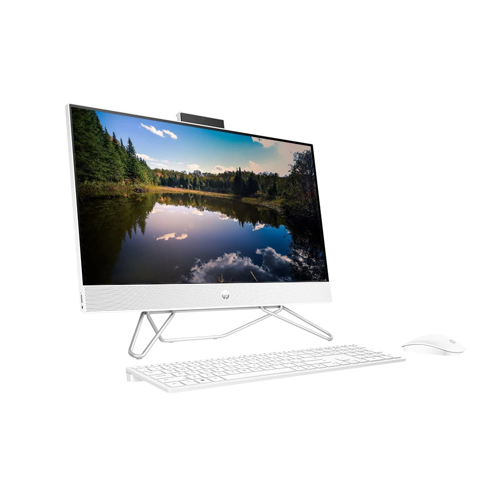Máy tính để bàn HP AIO 24-cb1025d 7H3Z5PA (Intel Core i5-1235U | 8 GB | 512 GB | Intel Iris Xe | 23.8 inch FHD | Win 11 | Trắng