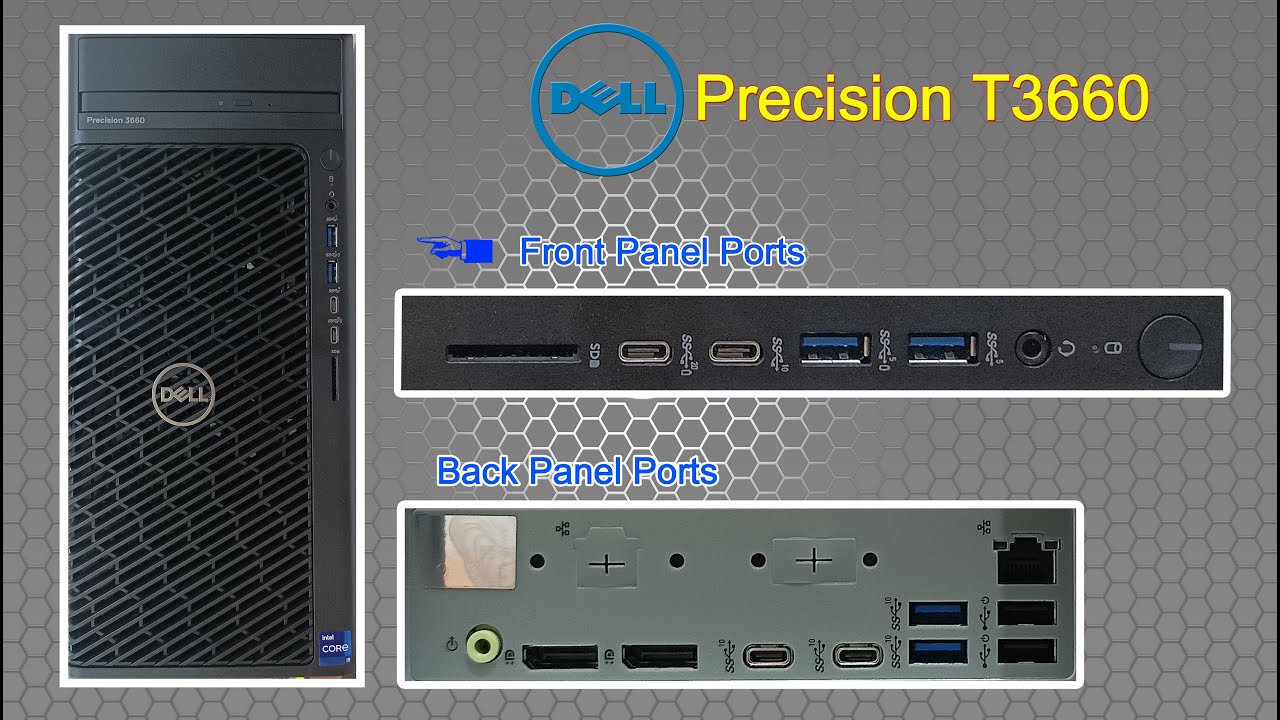 Máy tính trạm Workstation Dell Precision 3660 Tower - 22378800 (i7-12700 | 8GB DDR5 | SSD 256GB | DVDRW | 500W | KB_M | DOS | 3Yr)
