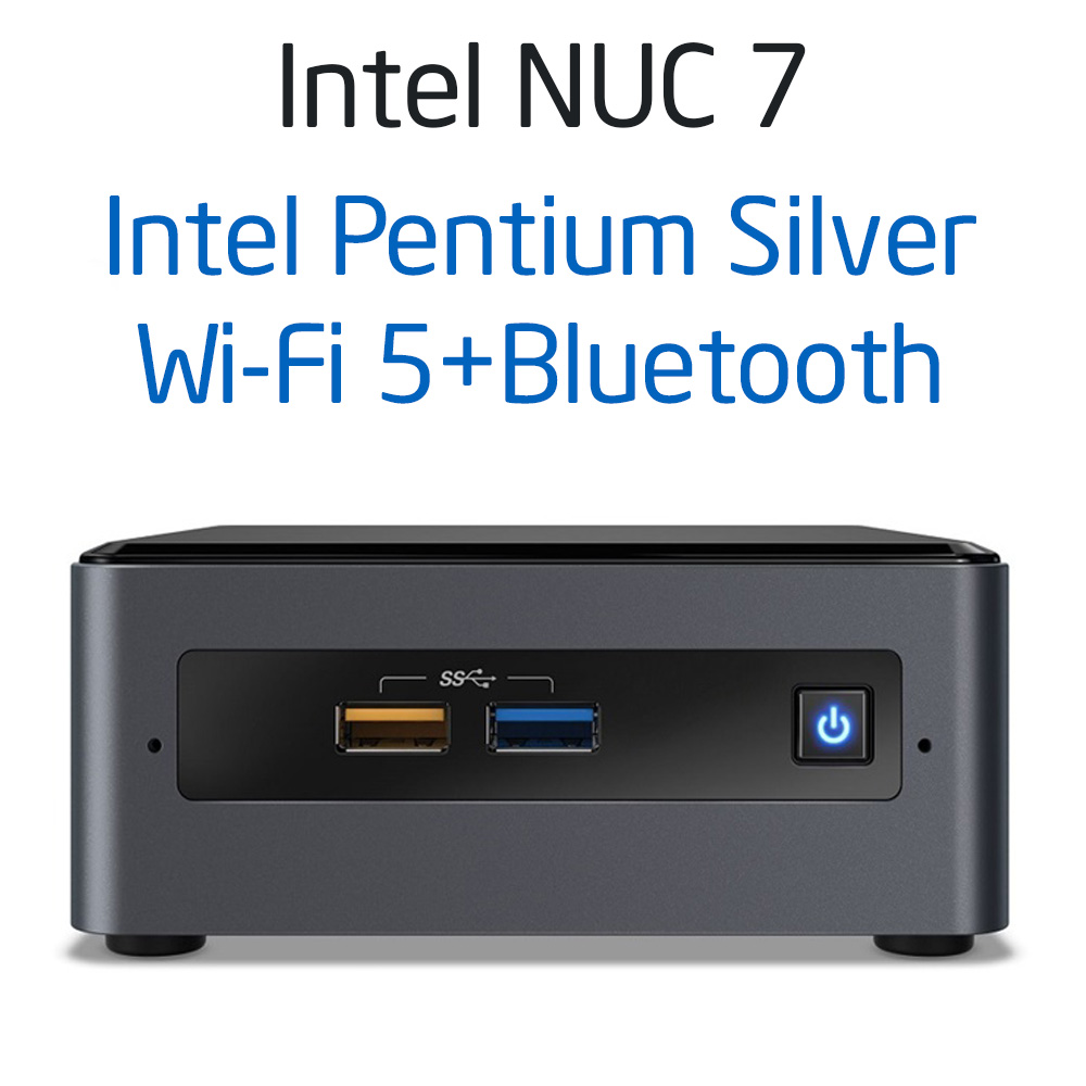 PC Intel NUC 7 - NUC7PJYHN (Pentium Silver J5040/Intel UHD 605 Graphics/Wi-Fi 5+Bluetooth)