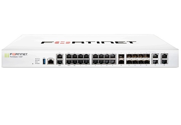 FG-100F Firewall FortiGate 100F with Multiple GE RJ45, GE SFP, 10GE SFP+ slots