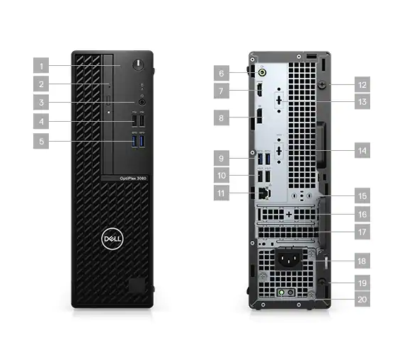 Máy tính đồng bộ Dell OptiPlex 3080 SFF 70233228