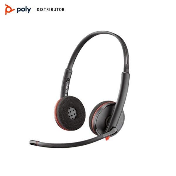 Tai nghe chụp tai có dây tích hợp Mico khử tiếng ồn Plantronics Blackwire C3210 USB Type A/C