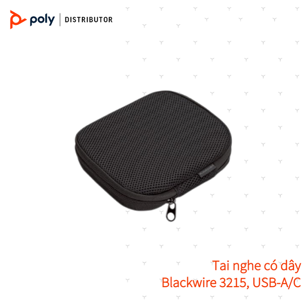 Tai nghe chụp tai có dây tích hợp Mico khử tiếng ồn Plantronics Blackwire C3215 USB Type A/C