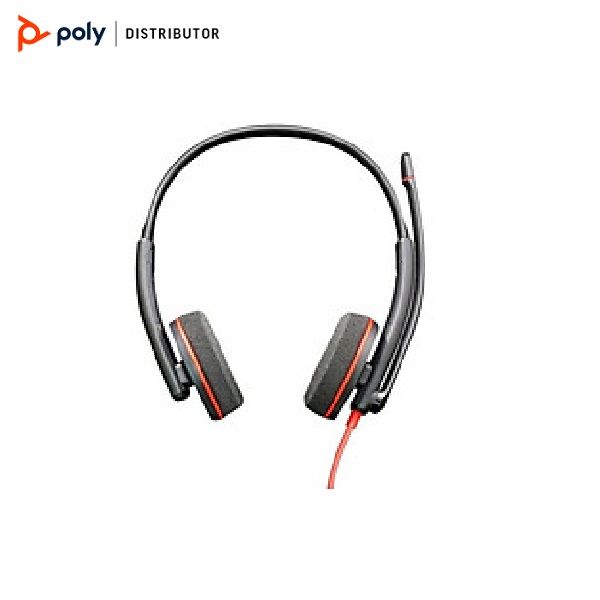 Tai nghe chụp tai có dây tích hợp Mico khử tiếng ồn Plantronics Blackwire C3210 USB Type A/C