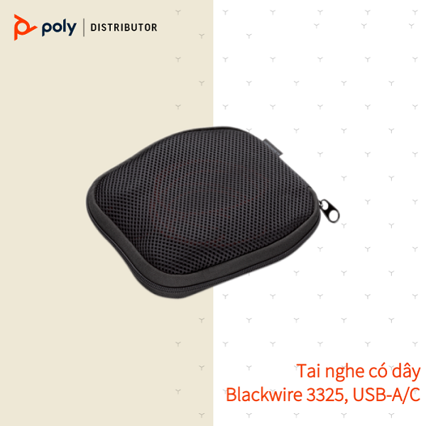 Tai nghe chụp tai có dây tích hợp Mico khử tiếng ồn Plantronics Blackwire 3325 USB Type A/C