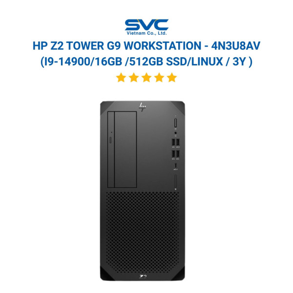Máy trạm HP Z2 Tower G9 Workstation - 4N3U8AV (I9-14900/16GB /512GB SSD/LINUX / 3Y)