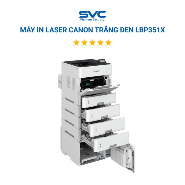 Máy In Laser Canon Trắng Đen LBP351x