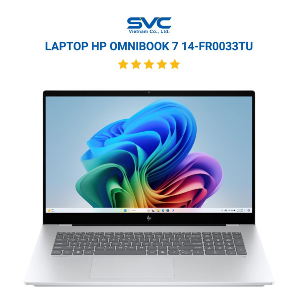 Laptop HP OmniBook 7 14-FR0033TU C1MN2PA (Ultra 5 225U/ 16GB/ 512GB SSD/ 14 inch WUXGA/ Win 11/ Office/ Bạc)
