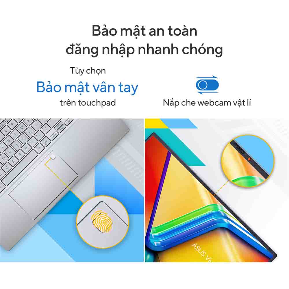 Laptop Asus Vivobook 15 OLED A1505VA-L1201W (Intel Core i9-13900H | 16GB | 512GB | Intel Iris Xe | 15.6 inch FHD | Win 11 | Bạc)