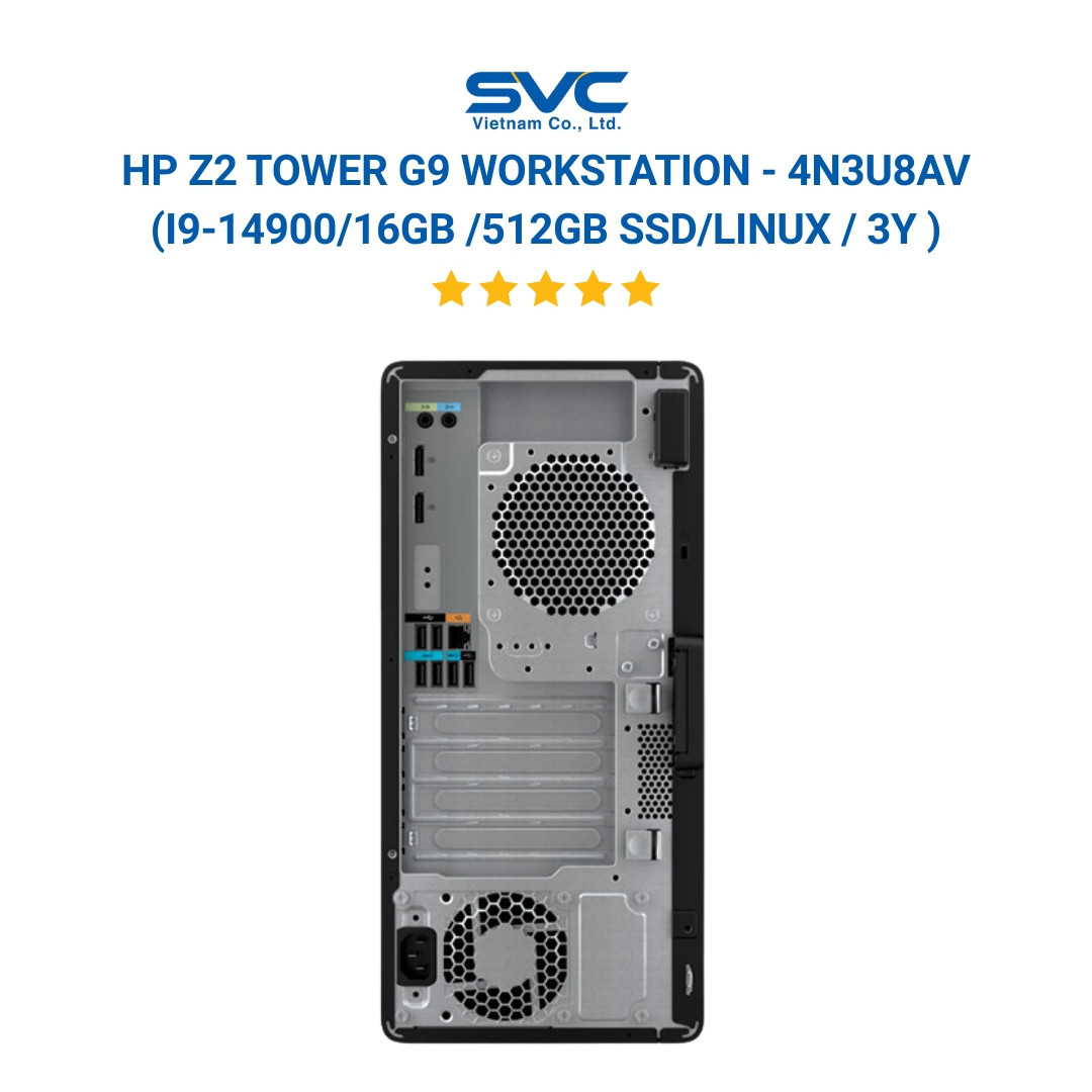 Máy trạm HP Z2 Tower G9 Workstation - 4N3U8AV (I9-14900/16GB /512GB SSD/LINUX / 3Y)