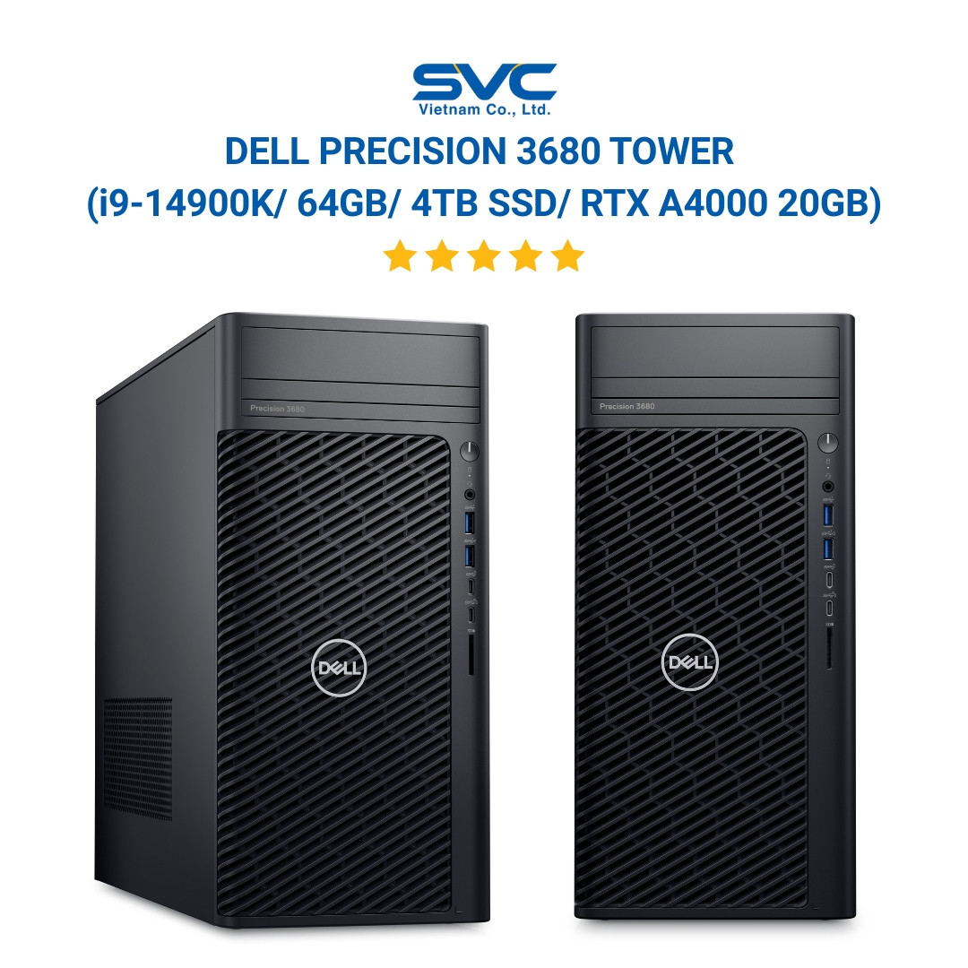 Dell Precision 3680 Tower  (i9-14900K/ 64GB/ 4TB SSD/ RTX A4000 20GB)