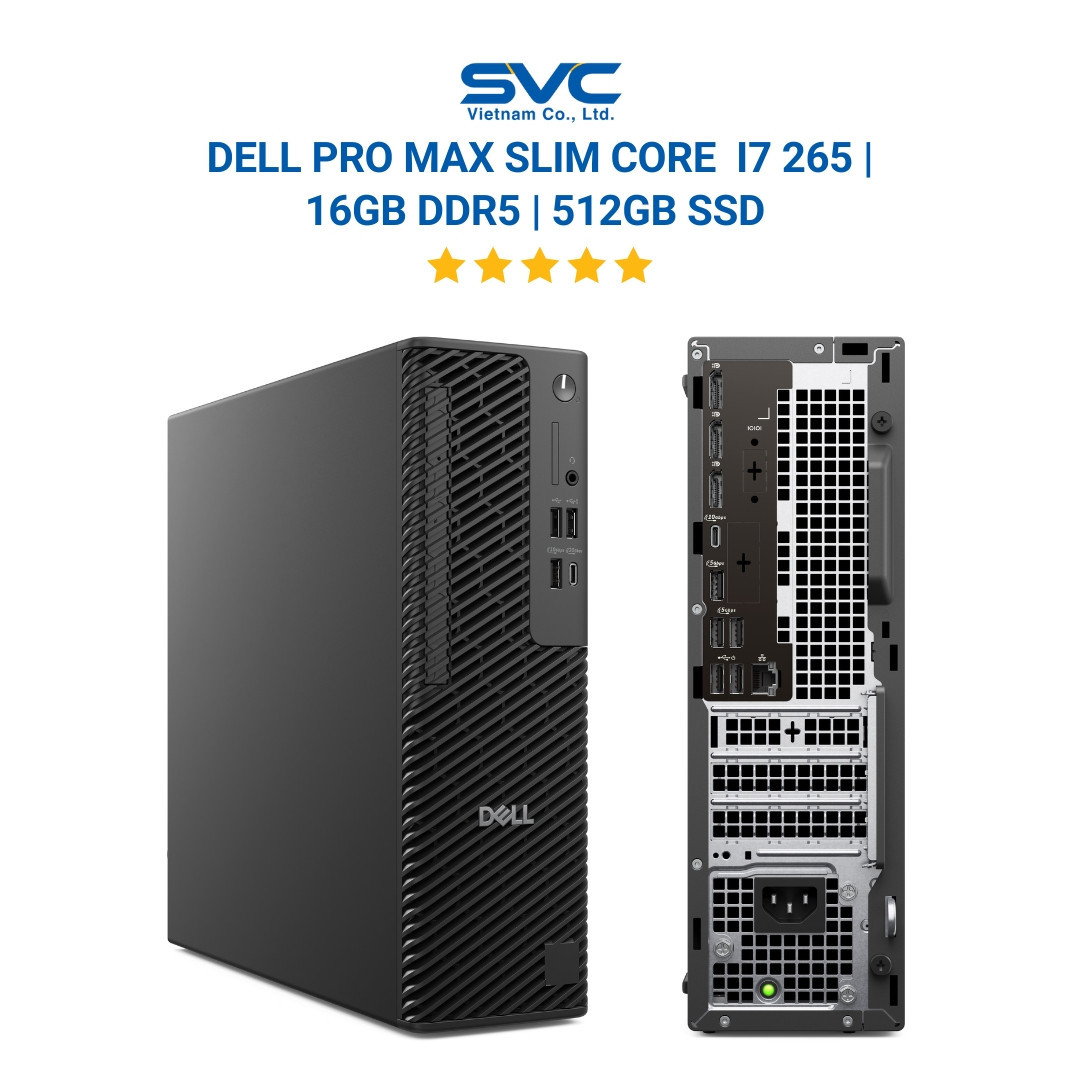 Dell Pro Max Slim Desktop Intel Core Ultra 7 265 | NVIDIA RTX A1000 | 16GB DDR5 | 512GB SSD | Windows 11 Pro