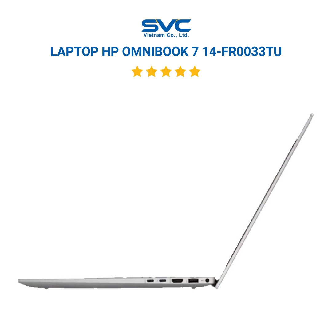Laptop HP OmniBook 7 14-FR0033TU C1MN2PA (Ultra 5 225U/ 16GB/ 512GB SSD/ 14 inch WUXGA/ Win 11/ Office/ Bạc)